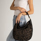 Leather Shoulder Bag 4011 - Black