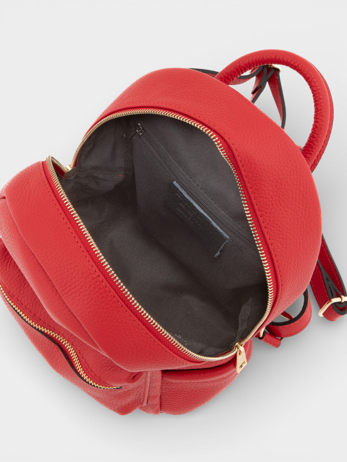 Leather Backpack 1205 - Red