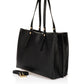 Leather Top Handle Bag 1199 - Black