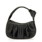 Leather Top Handle Bag KR1128 - Black