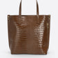 BRENDA Leather Shoulder Bag - Brown