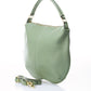 Leather Top Handle Bag 5217 - Mint