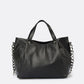 DIARA Leather Top Handle Bag - Black