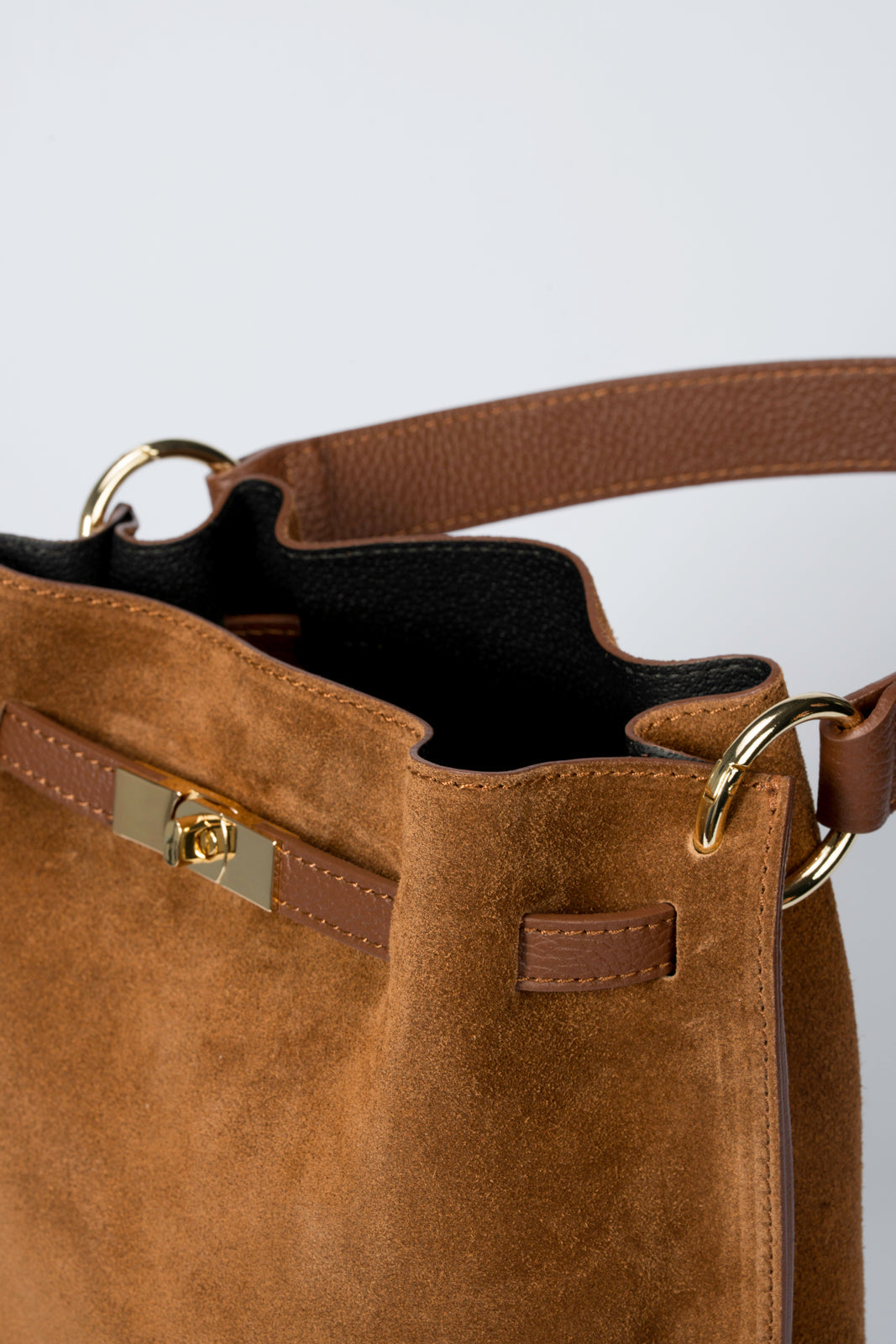 TERRY Leather Shoulder Bag - Bruciato
