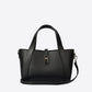 GAIA Leather Top Handle Bag - Black