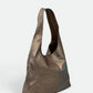 NADIA Leather Top Handle Bag - Gun Metal