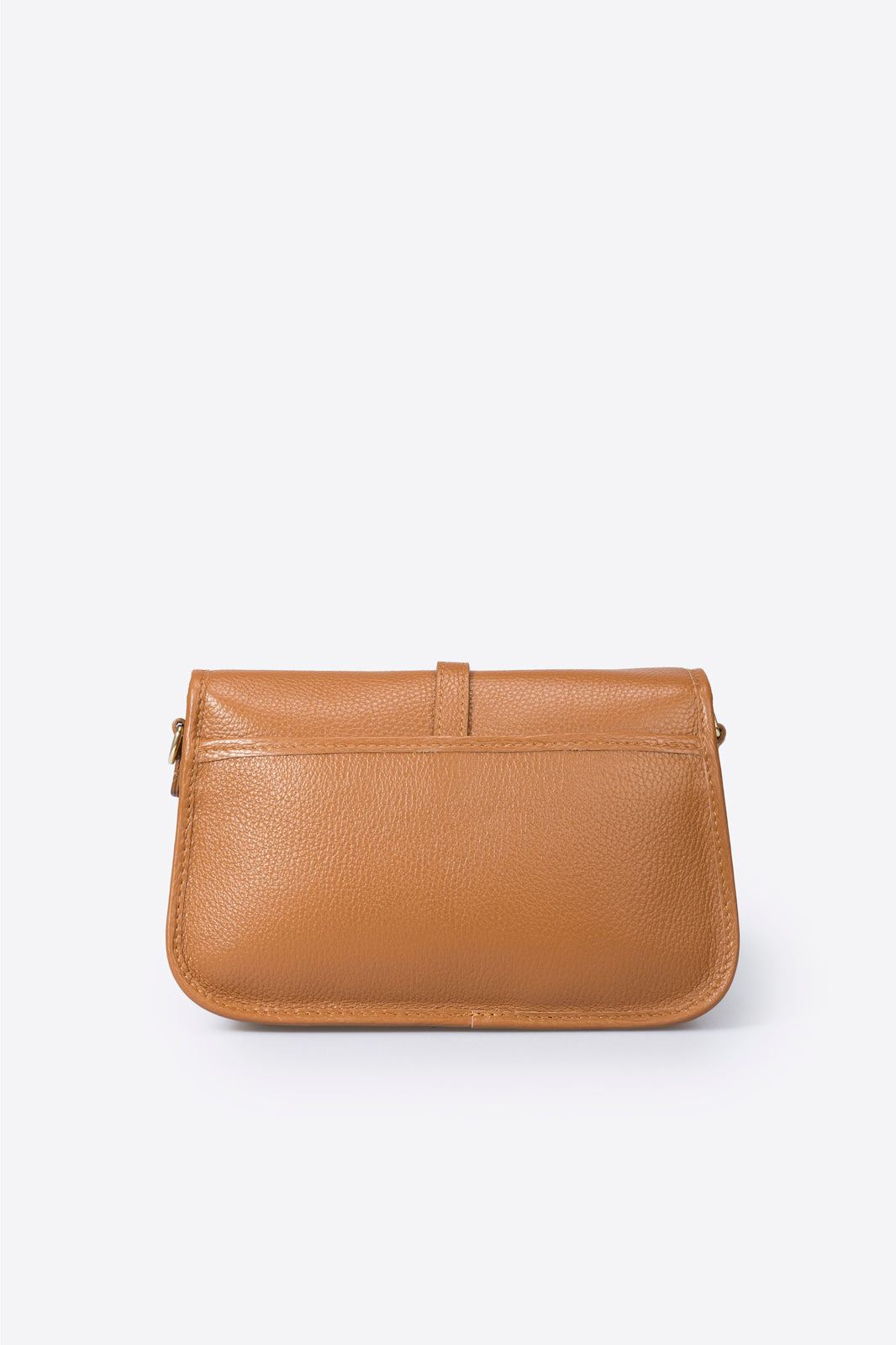 AMALFI Leather Crossbody Bag - Cognac