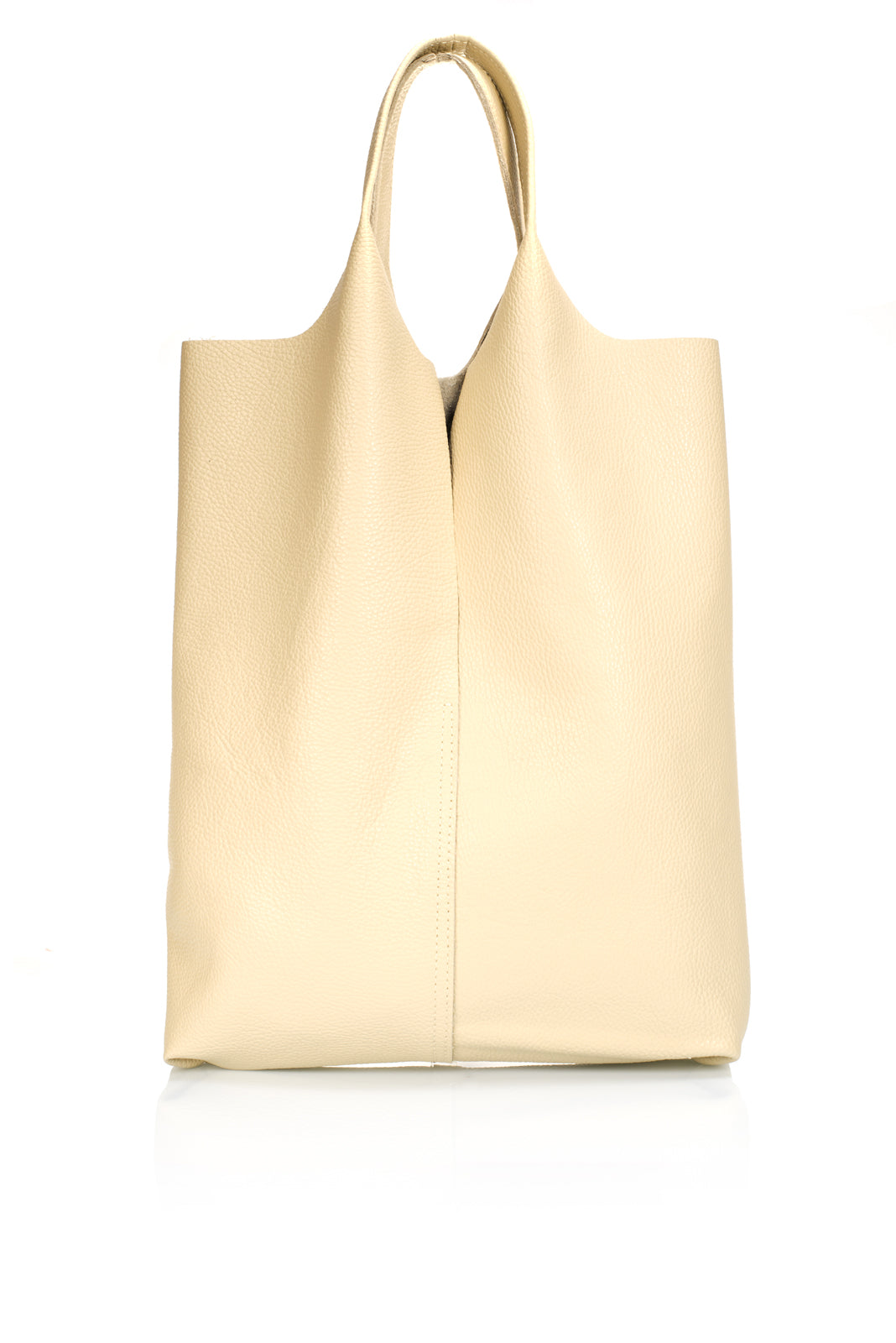 Leather Shoulder Bag 6000 - Taupe