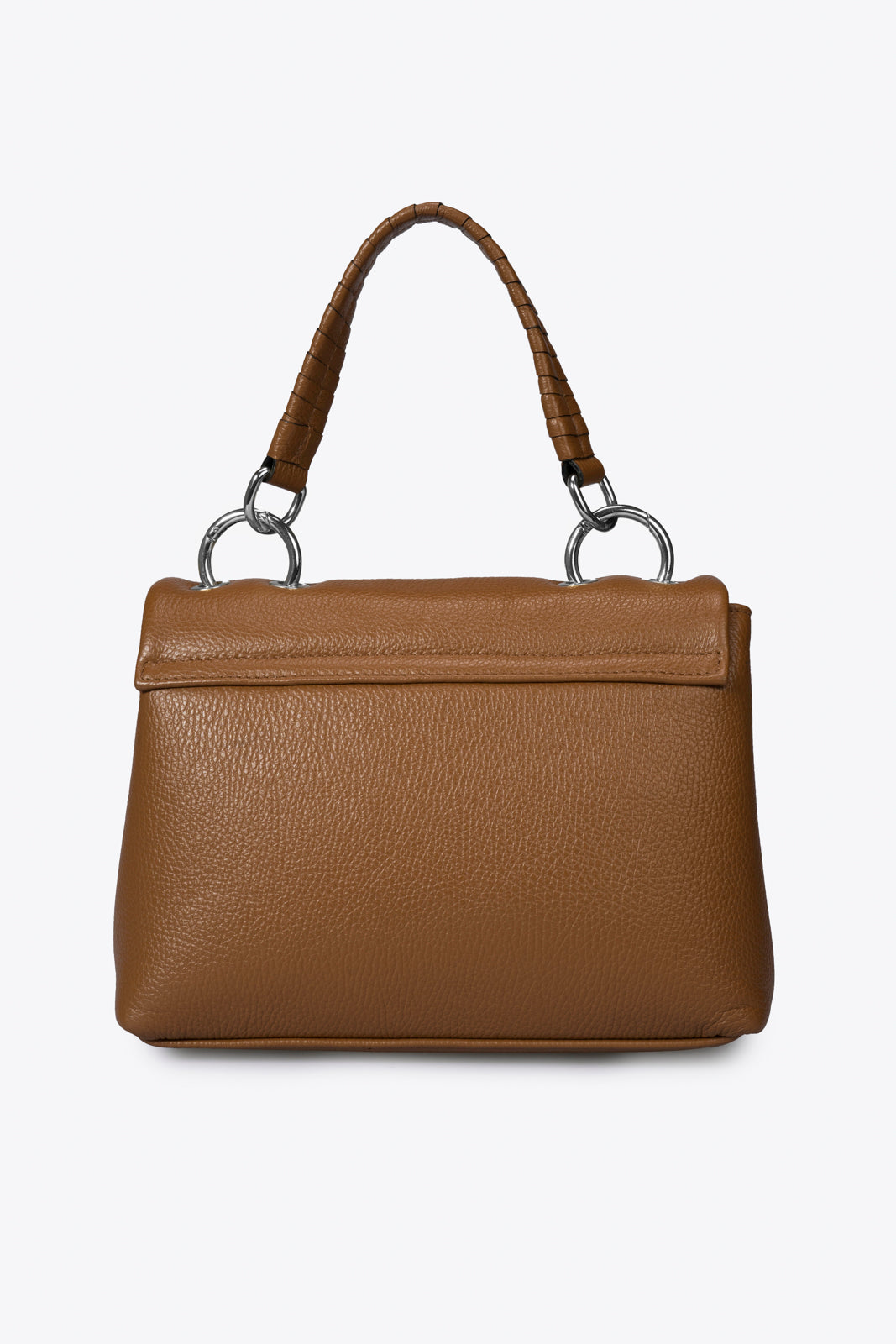 Leather Top Handle Bag 4038 - Cuoio