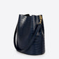 CAPRICE Leather Shoulder Bag - Blue