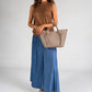 GIADA Leather Top Handle Bag - Fango