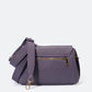 Leather Top Handle Bag 9647 - Purple
