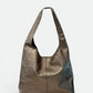 NADIA Leather Top Handle Bag - Gun Metal