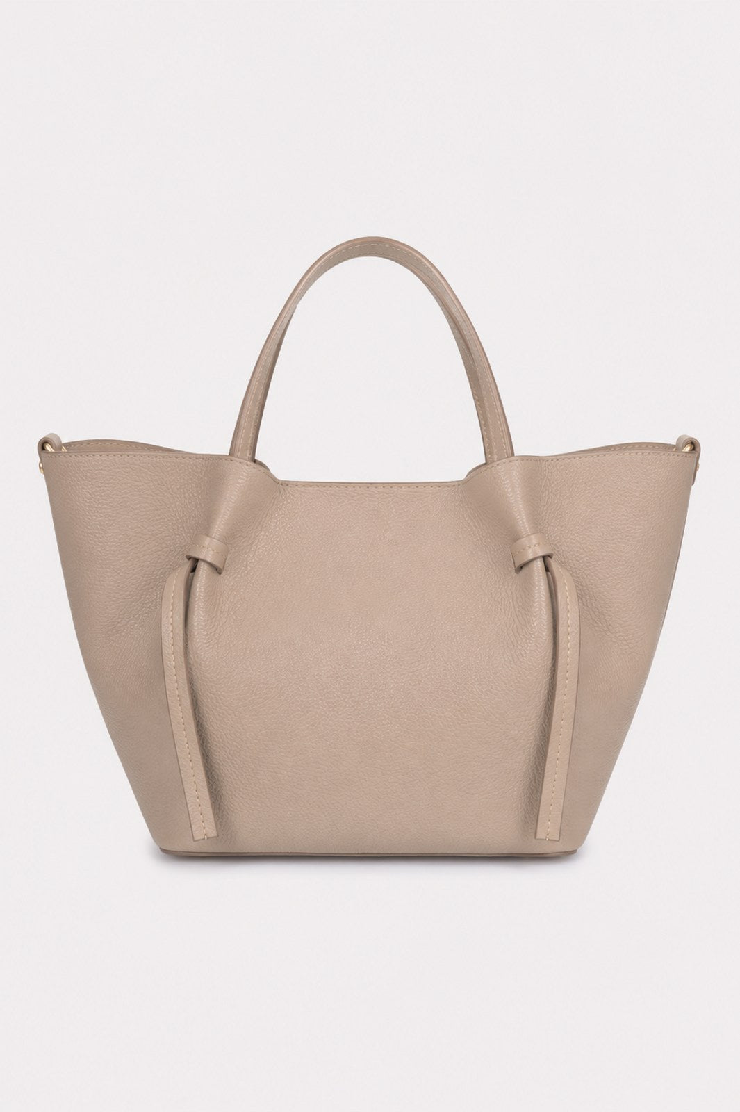 GIADA Leather Top Handle Bag - Fango
