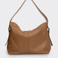 Leather Top Handle Bag 4027 - Cognac