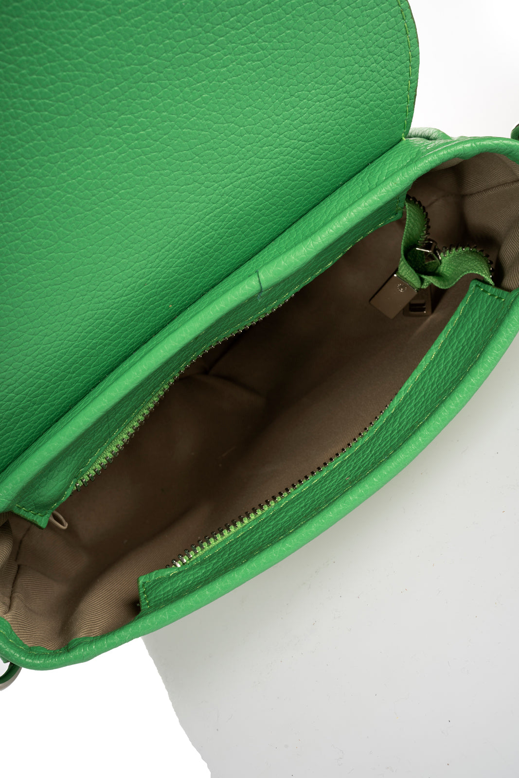 BELA Leather Crossbody Bag - Light Green