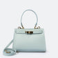 DALIA Leather Top Handle Bag - Cielo