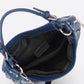 UMA Leather Top Handle Bag - Blue