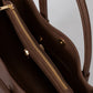 VANDA Leather Top Handle Bag - Brown