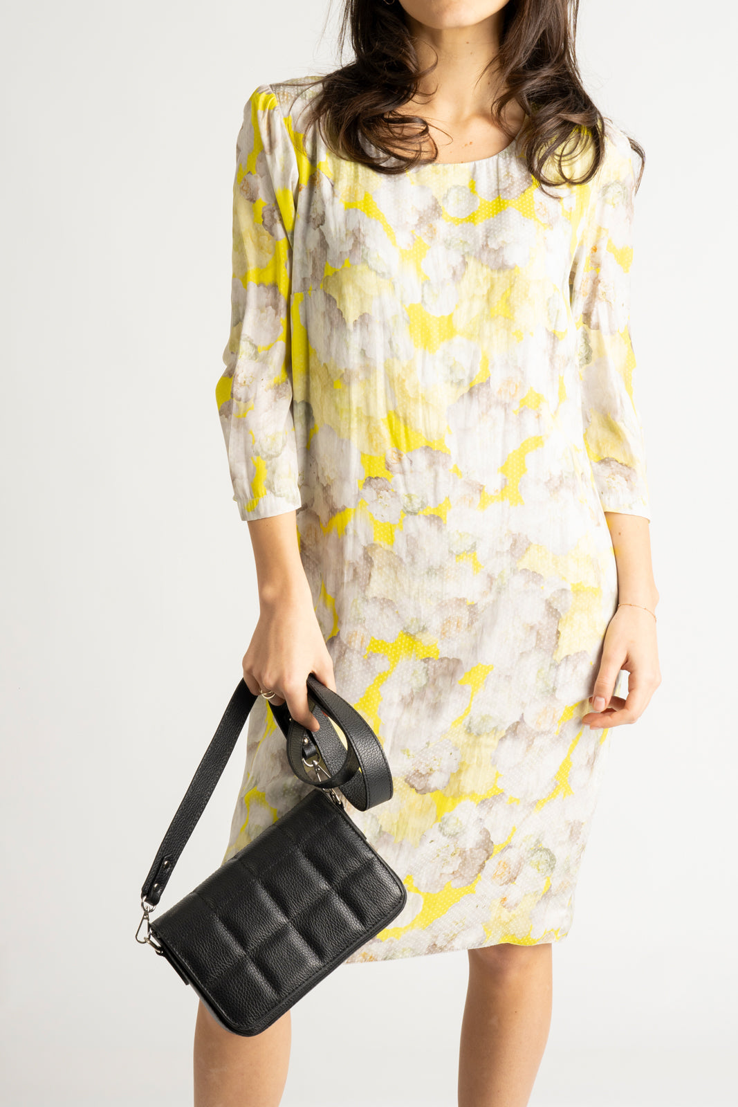 EMILIA Leather Crossbody Bag - Nero