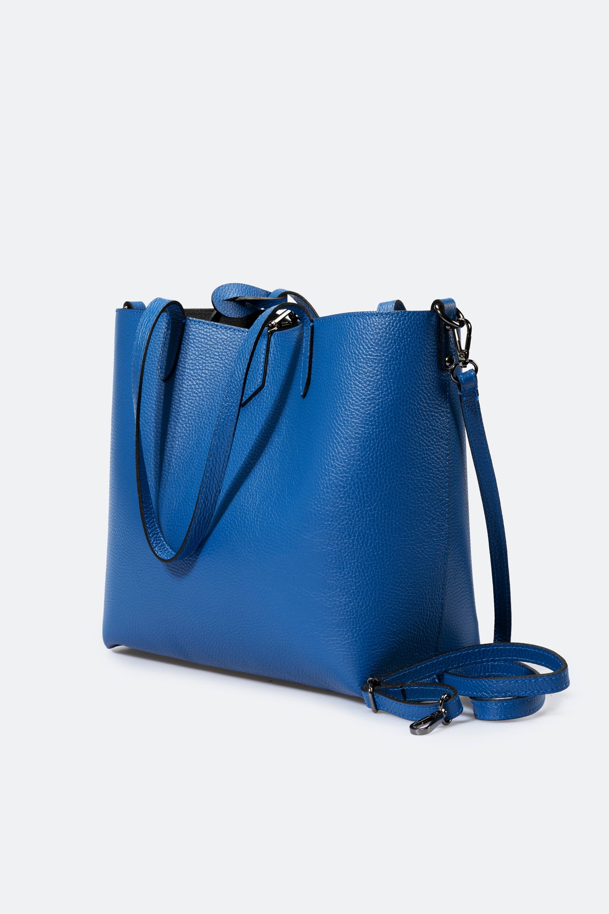 ELLA Leather Tote Bag - Bluette