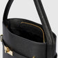 MYRTO Leather Top Handle Bag - Black