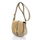 Leather Crossbody Bag 5391 - Taupe