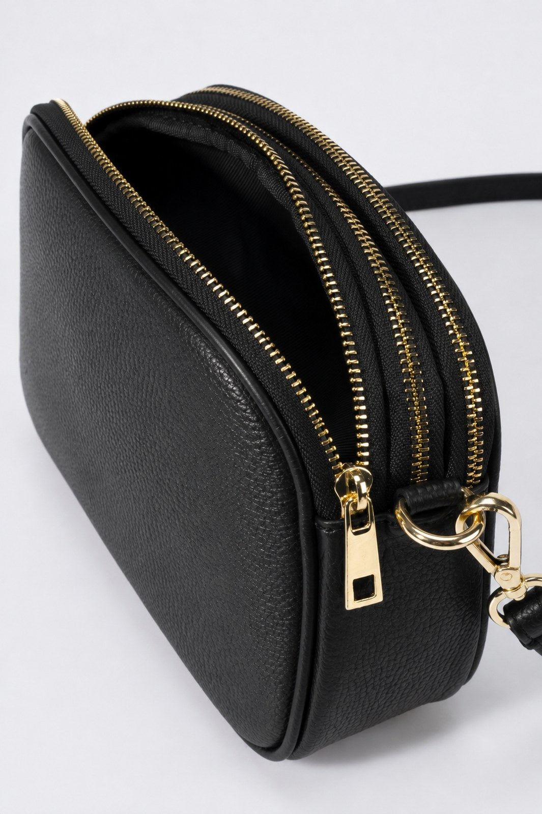 EBE Leather Crossbody Bag - Black