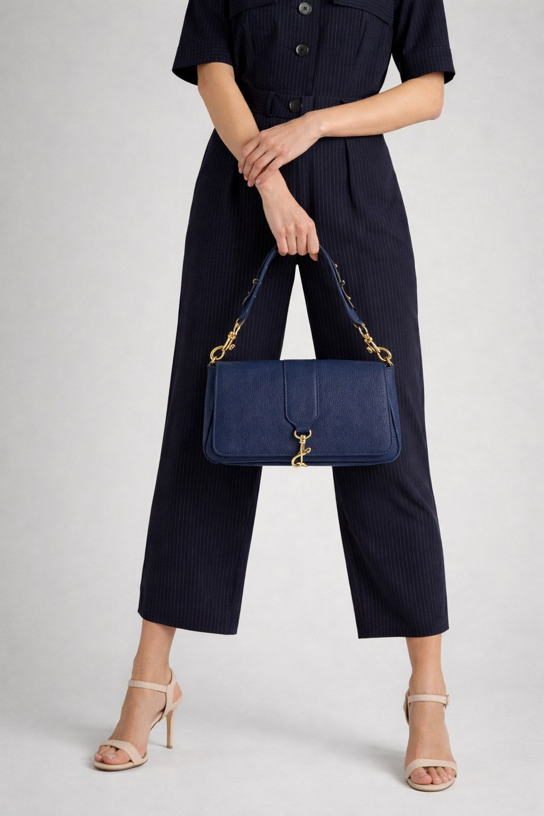 JULES Leather Crossbody Bag - Blue