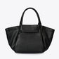 RYAN Leather Top Handle Bag - Black