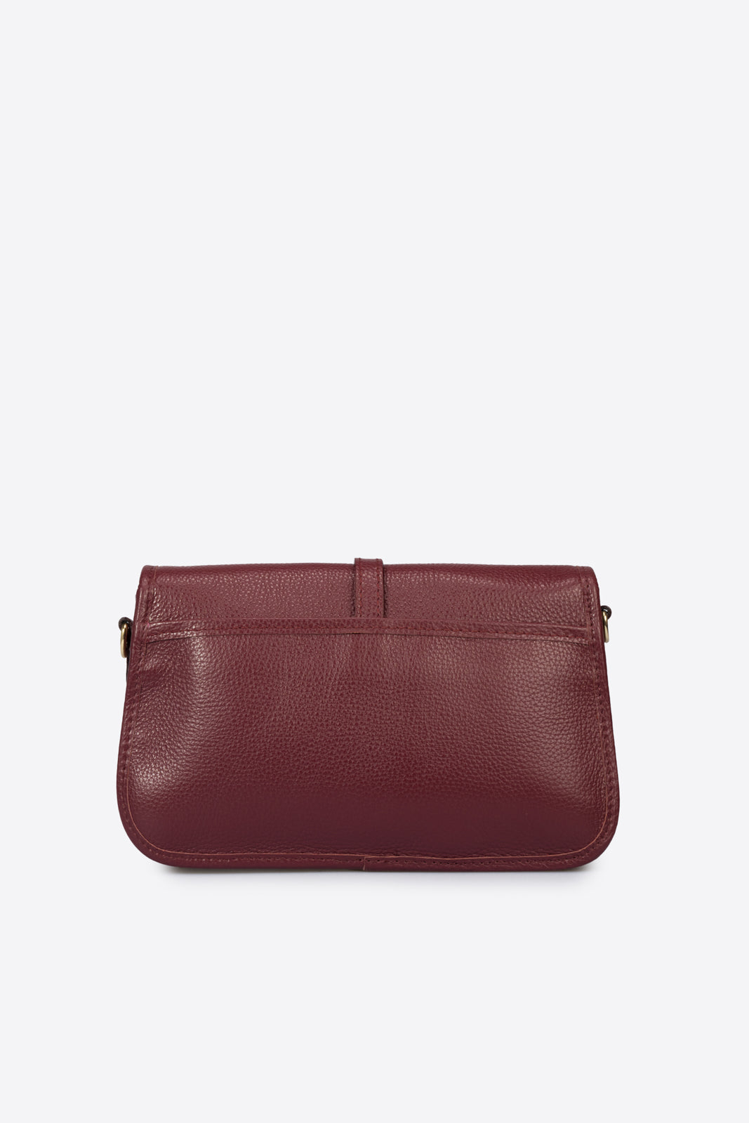 AMALFI Leather Crossbody Bag - Bordo