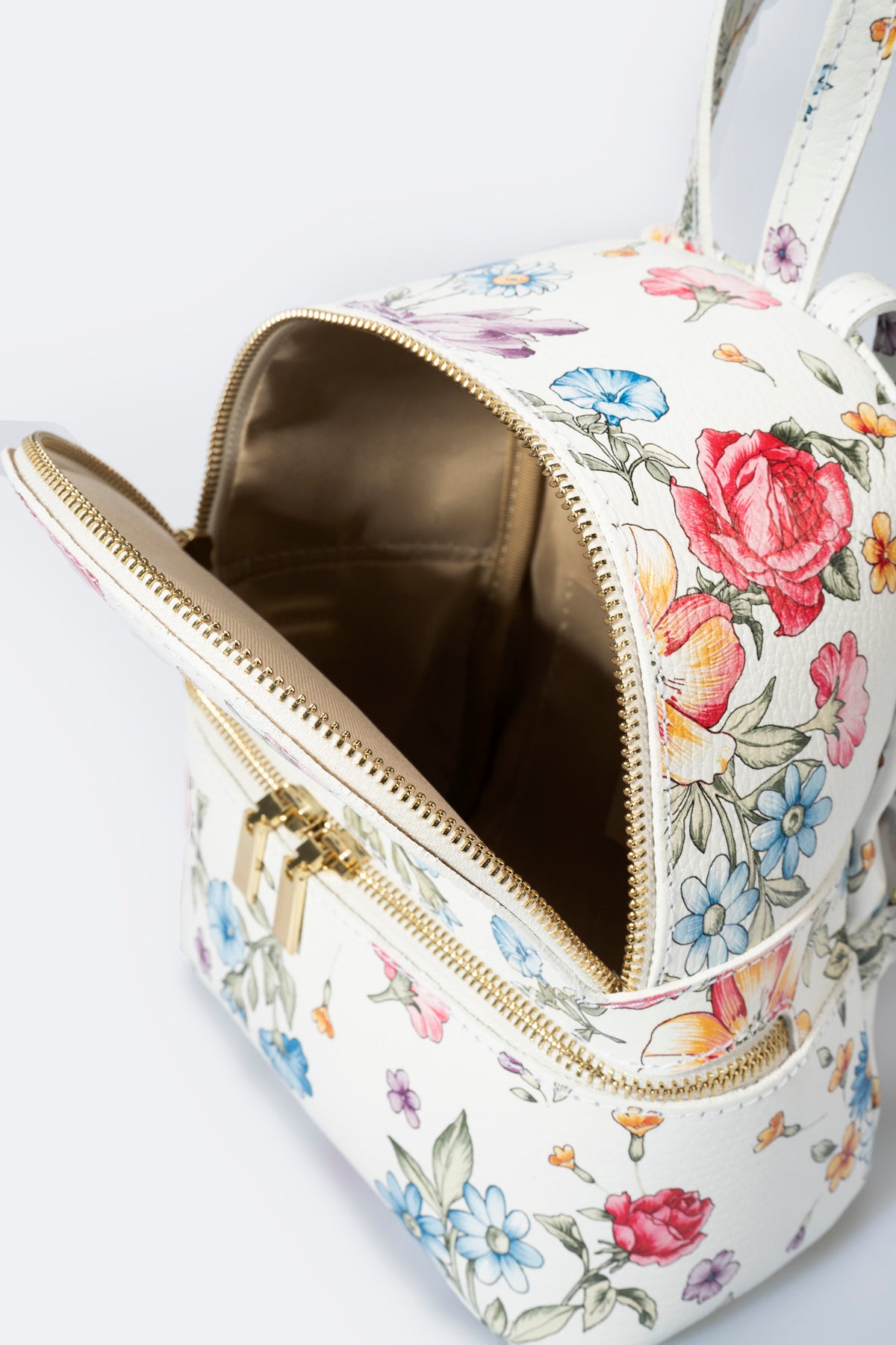 Leather Crossbody Bag 7201 - Bianco