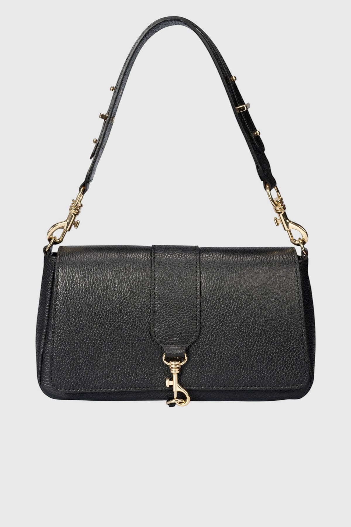 JULES Leather Crossbody Bag - Black
