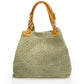 Leather Shoulder Bag 9991 - Olive