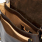Leather Top Handle Bag 8037 - Dark Brown
