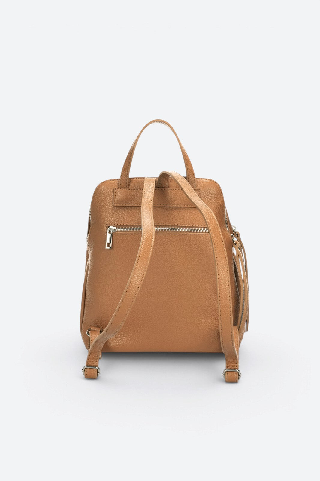 ENRICA Leather Backpack - Cognac