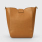 REINA Leather Crossbody Bag - Cognac