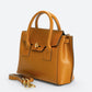 RUTH Leather Top Handle Bag - Cognac