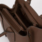 RACHELE Leather Top Handle Bag - Brown