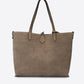 MABEL Leather Tote Bag - Fango
