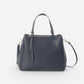 ORIETTA Leather Top Handle Bag - Blue