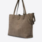 MABEL Leather Tote Bag - Fango