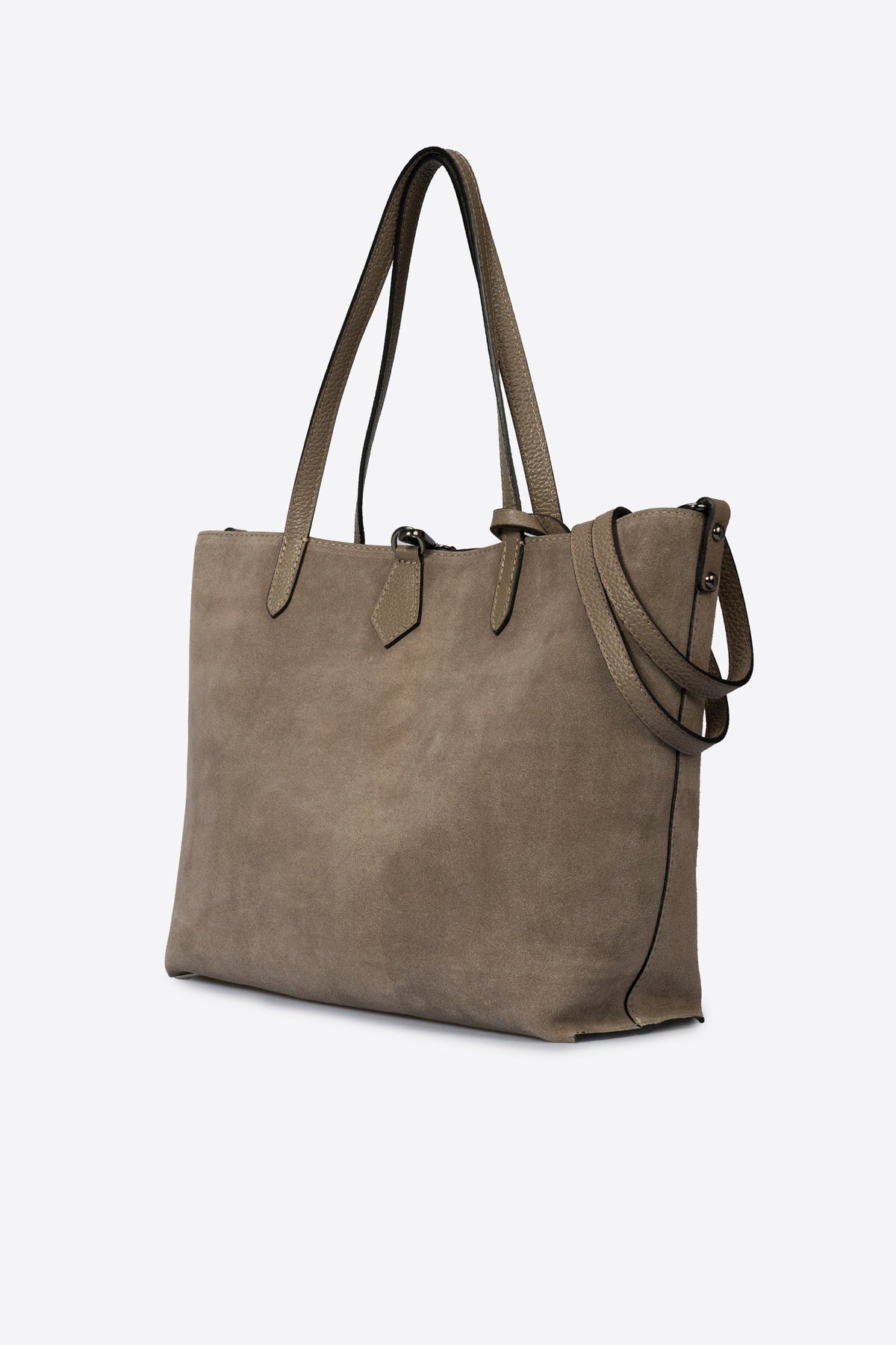 MABEL Leather Tote Bag - Fango