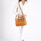 ANTHEA Leather Top Handle Bag - Cuoio
