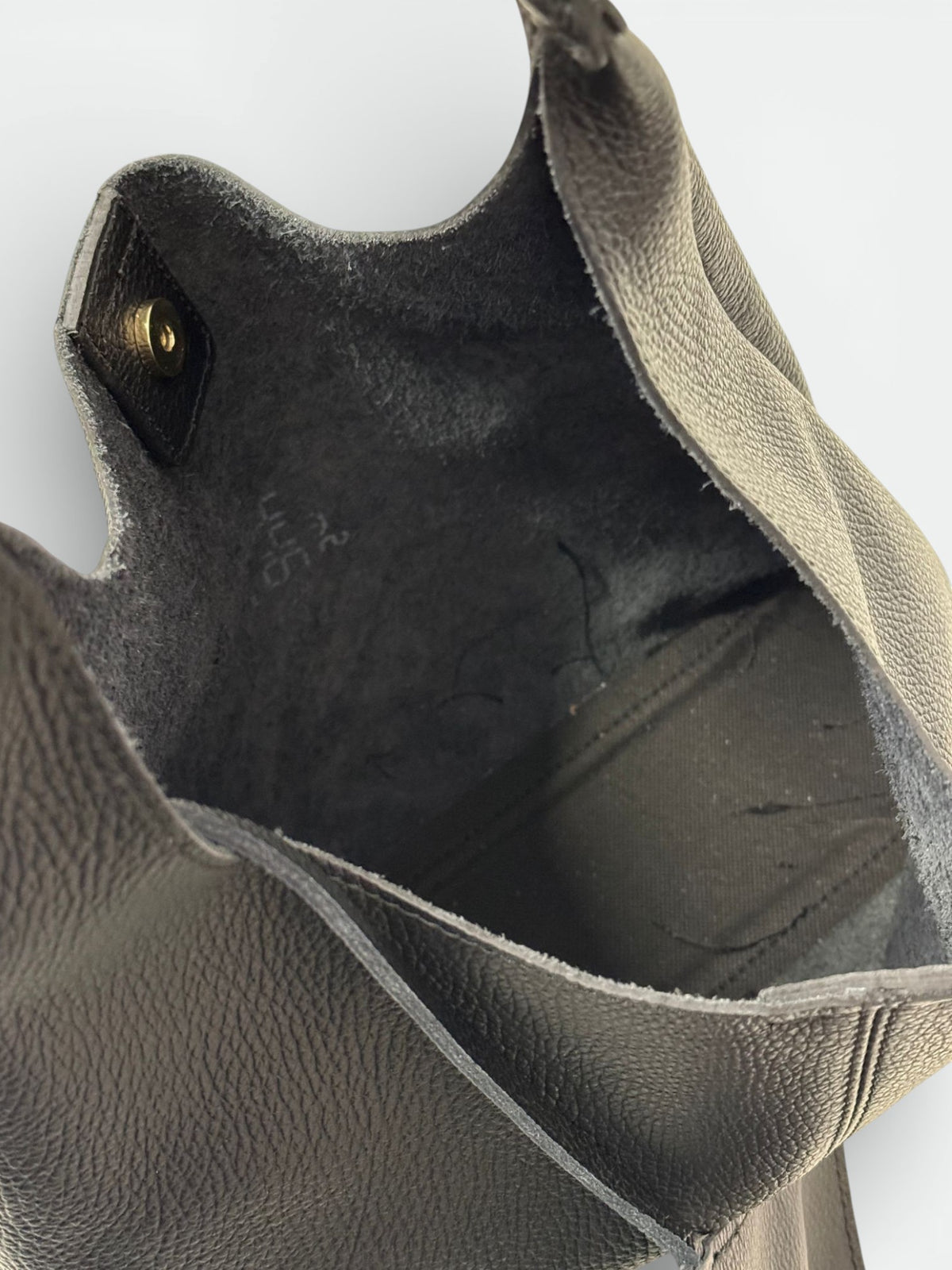 Leather Shoulder Bag 2316 - Black
