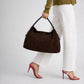 NOEMIE Leather Top Handle Bag - Brown