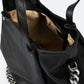 DIARA Leather Top Handle Bag - Black