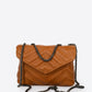 APRIL Leather Shoulder Bag - Cognac