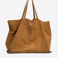 WINONA Leather Top Handle Bag - Cognac