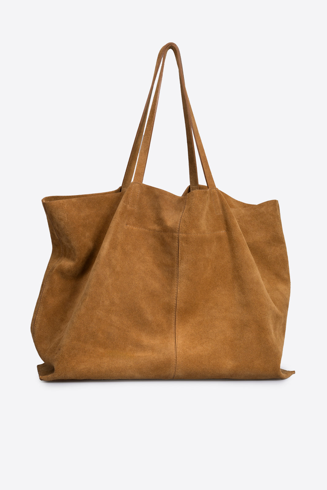 WINONA Leather Top Handle Bag - Cognac
